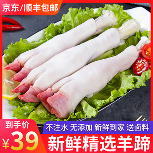 顺丰包邮羊蹄新鲜生羊脚蹄冷冻山羊蹄商用带筋小羊蹄冰冻羊脚