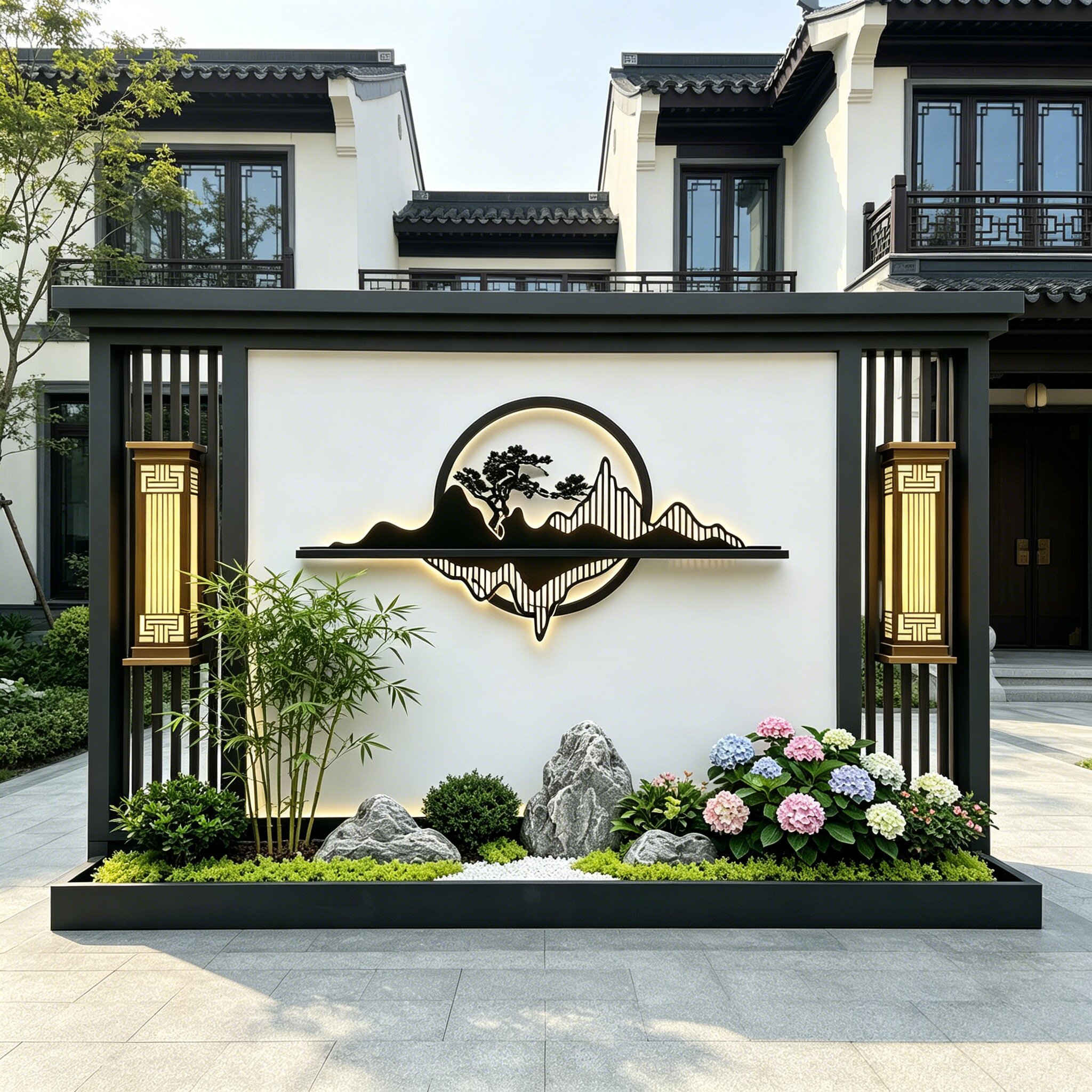 金世达庭院影壁墙户外屏风墙照壁