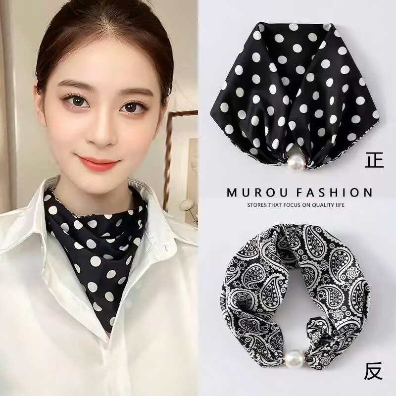 护颈脖子领巾装饰三角锁骨围巾女