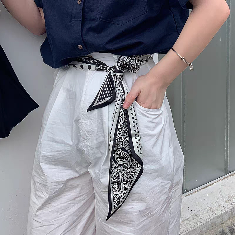 腰带丝巾长条系腰间配饰发带牛仔裤裙子装饰女腰果百搭衬衣领巾潮