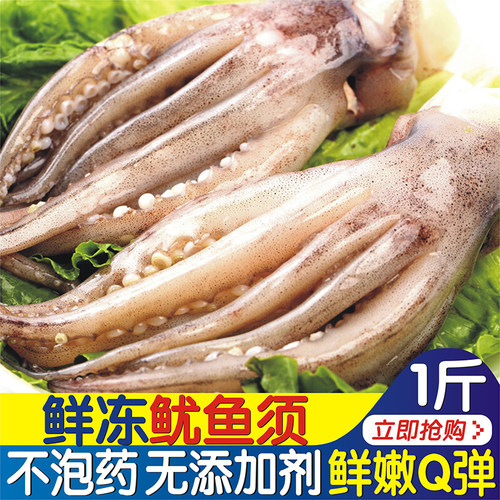 重庆海鲜鱿鱼须海鲜冷冻新鲜鱿鱼鲜活水产尤鱼仔鱿鱼爪串铁板鱿鱼