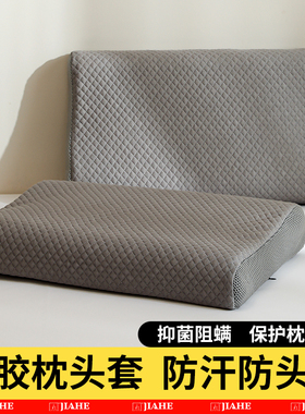 高档乳胶枕头专用枕套40x60成人单个防头油30x50四季通用55x35cm