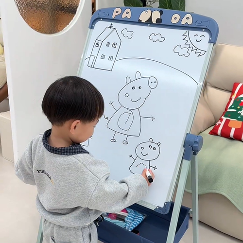 画板儿童家用6-12 岁磁性支架式双面教学小黑板宝宝涂鸦可擦写板