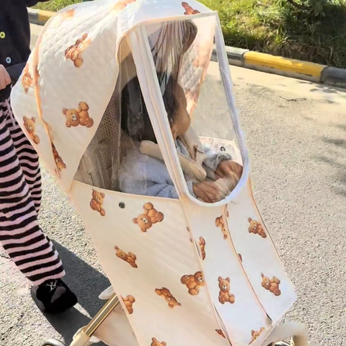 遛娃神器挡风罩婴儿车防风保暖罩冬季外出推车防雨防护罩