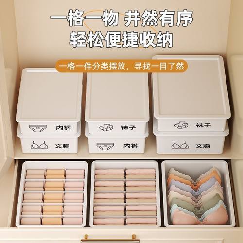内衣收纳盒袜子内裤收纳抽屉式