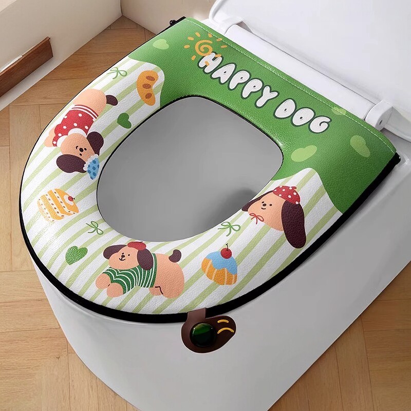 新款香薰防水马桶坐垫通用家用马桶圈四季通用拉链坐便垫套