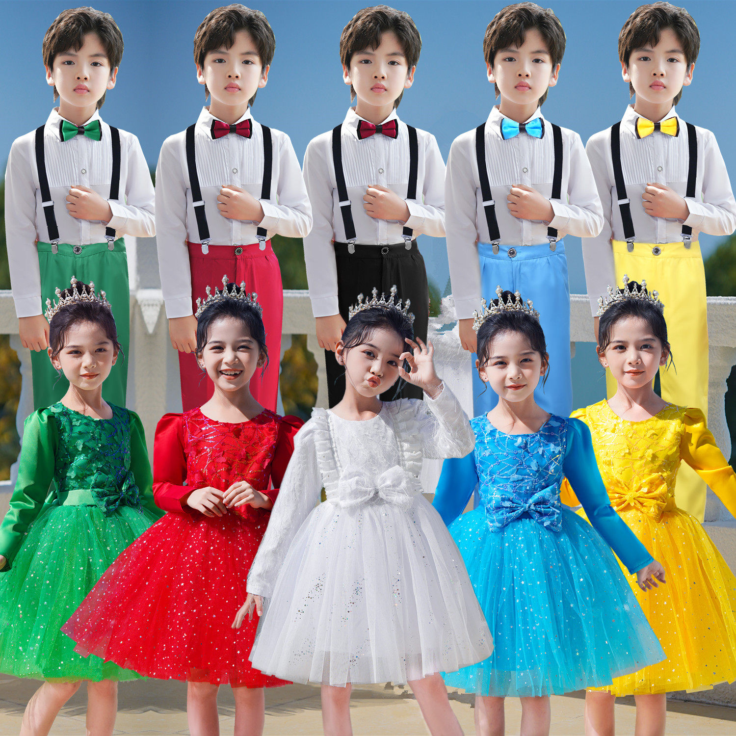 辰多起舞儿童公主裙合唱服