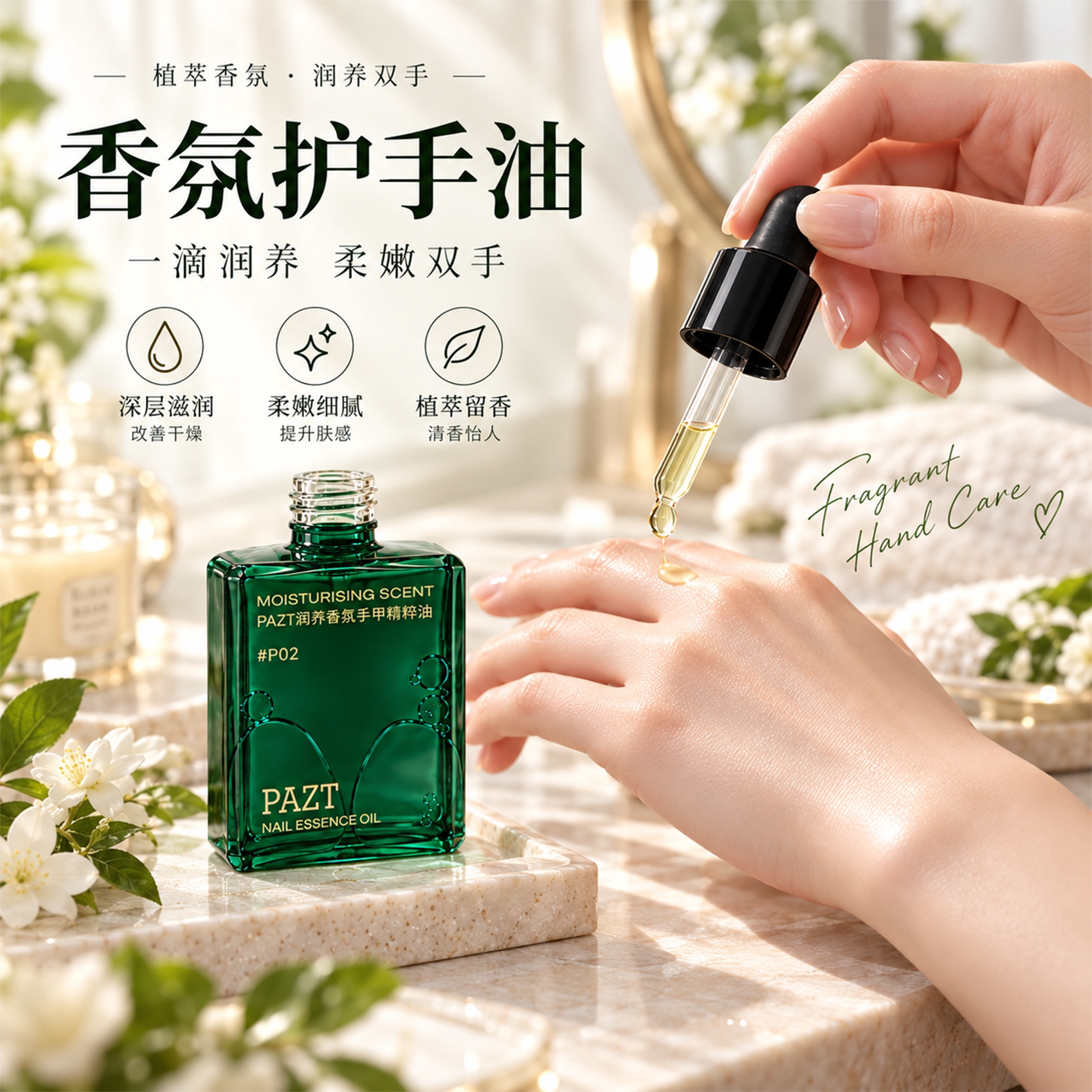 乌木玫瑰香氛护手油指缘油