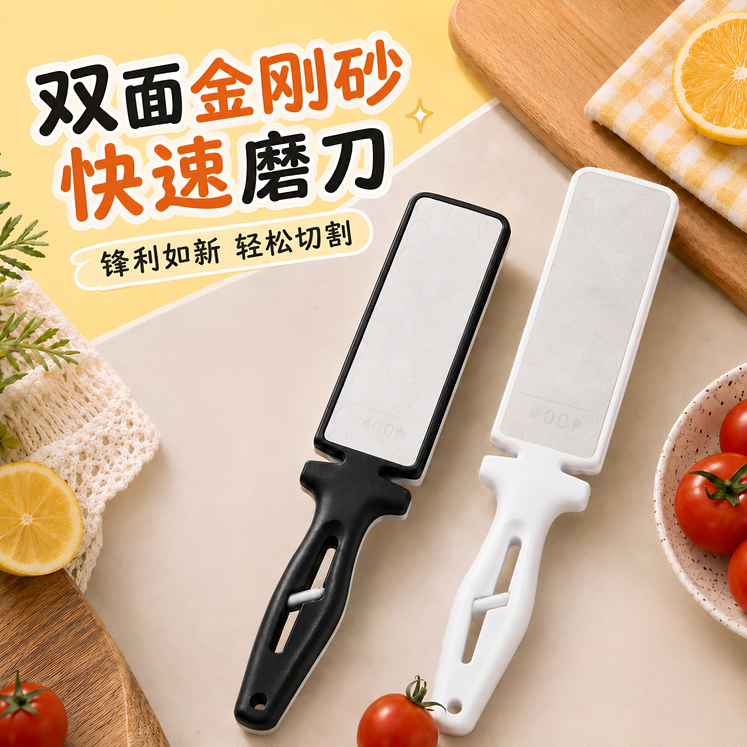 金刚砂双面磨刀石开刃神器图片