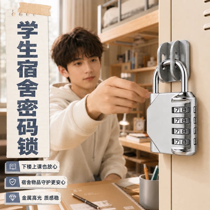 宿舍柜抽屉密码挂锁防撬加固