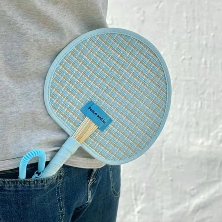 編織小扇子家用創意隨身手搖扇