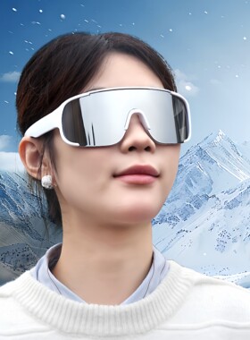 复古超大框户外骑行登山滑雪防风护目镜墨镜防晒连体太阳眼镜男女