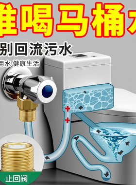 单向止回阀卫生间水管马桶防反水回水4分止逆阀热水器水表逆止阀