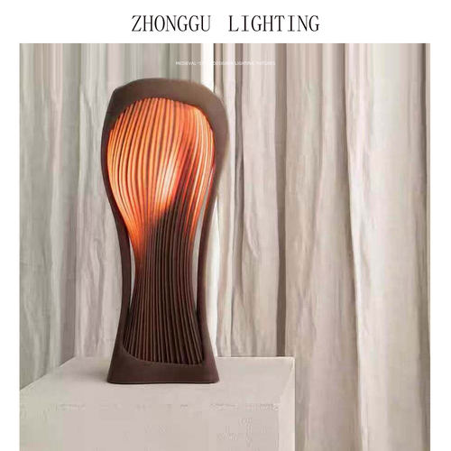 小众品牌2025新款侘寂风中古宋代美学台灯酒店会所民宿高级落地灯