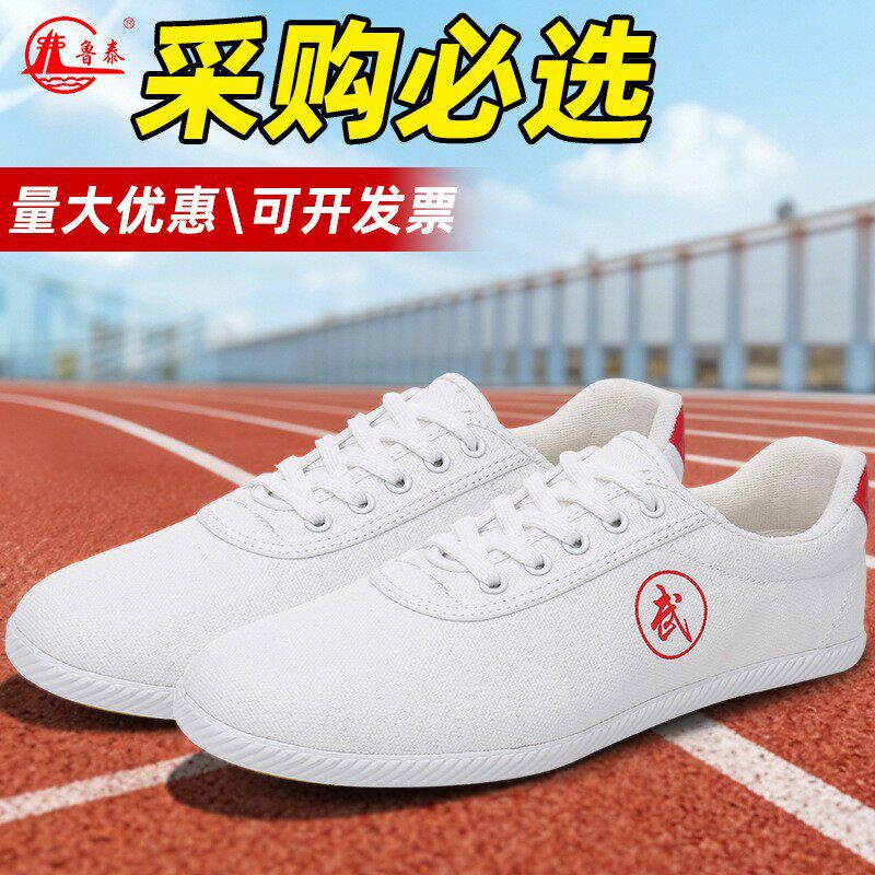 帆布牛筋软底耐磨透气武术太极穿