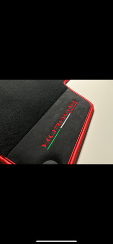 Huracan飓风侧面Alcantara 刺绣logo定制专车专用脚垫