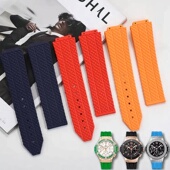 接口手表带适用恒宝宇舶大爆炸341 342 345氟橡胶女款 正版 20mm