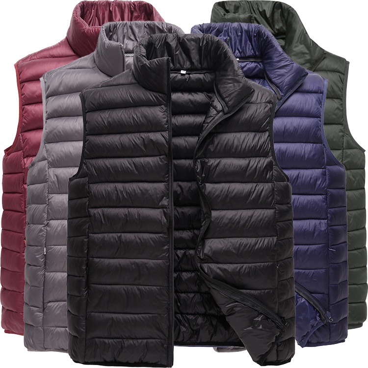 中老年人棉马甲宽松秋冬爸爸拉链