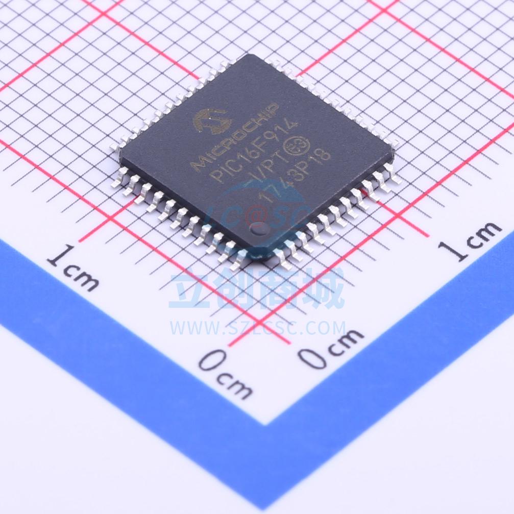 PIC16F914-I/PT TQFP-44_10x10x08P MIC 全新原装进口