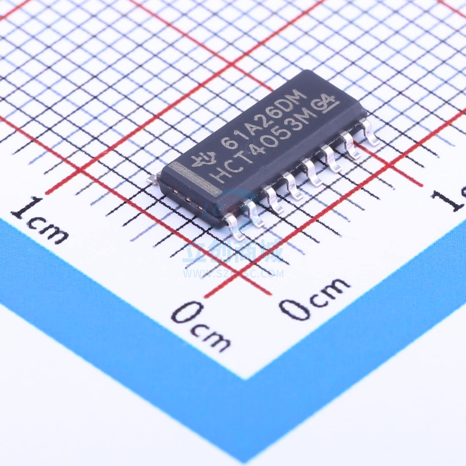模拟开关/多路复用器 CD74HCT4053M96 SOIC-16 TI 全新原装进口
