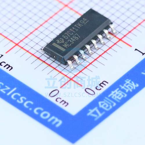 RS-485/RS-422芯片 MC3487DR SOIC-16_150mil TI 全新原装进口