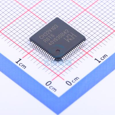 单片机(MCU/MPU/SOC) CH32V103R8T6 LQFP-64M WCH(南京沁恒)