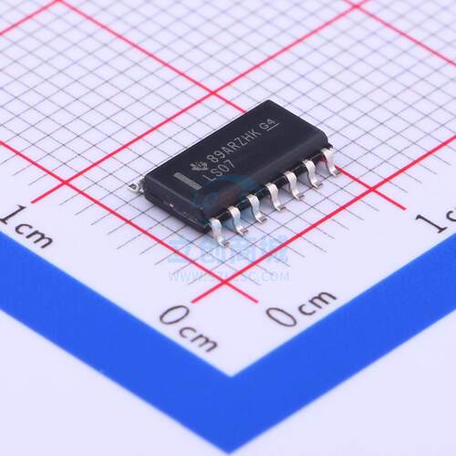 缓冲器/驱动器 SN74LS07DR SOIC-14 TI全新原装进口