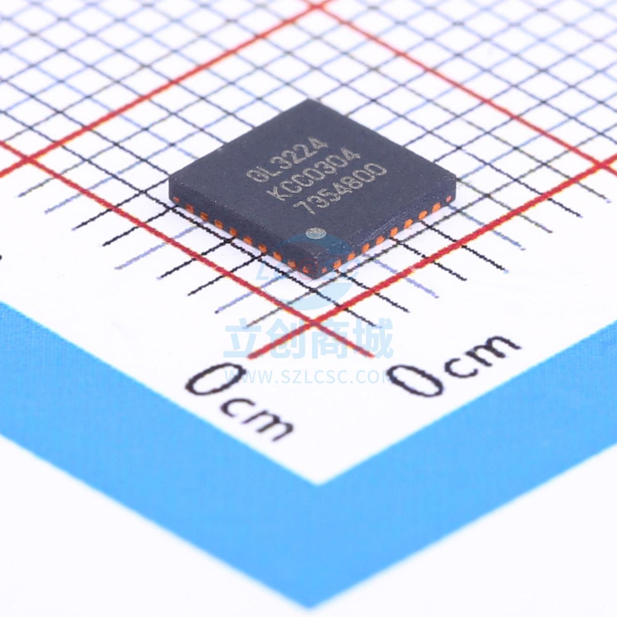 USB芯片 GL3224-OIY04 QFN-32 GENESYS(创惟)