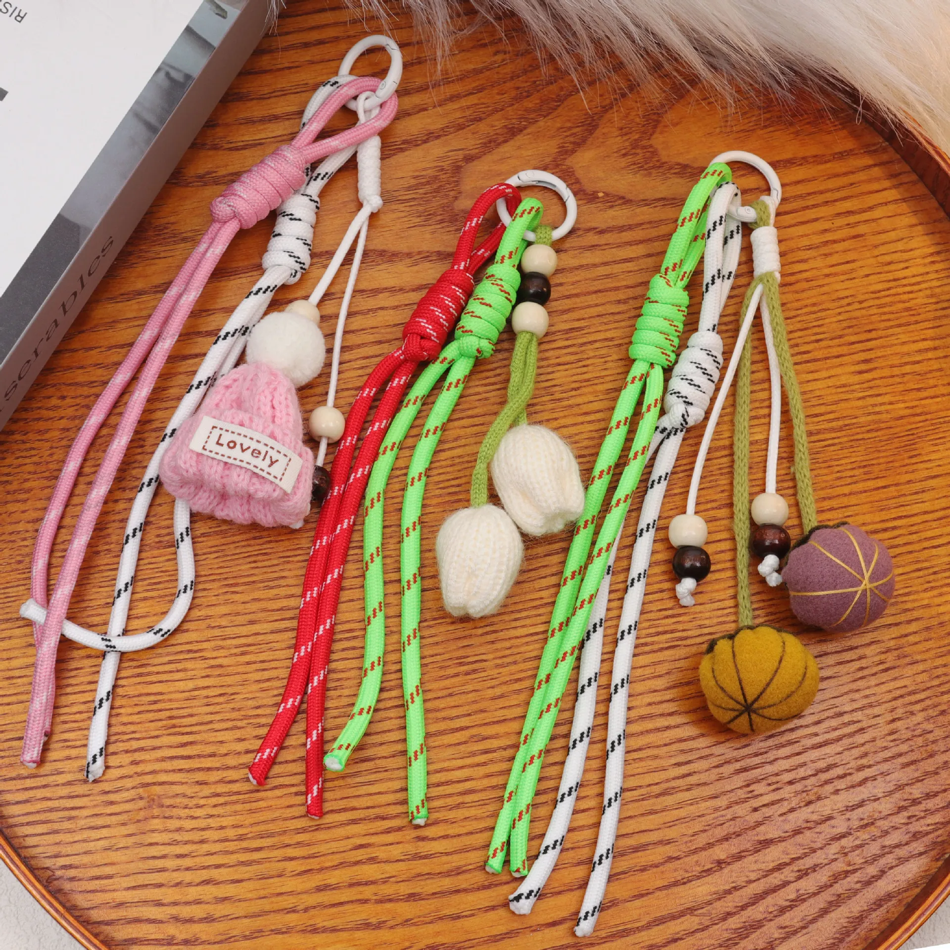 卡通可爱呆萌花朵玩偶煤球公仔情侣背包包装饰挂件情侣钥匙扣