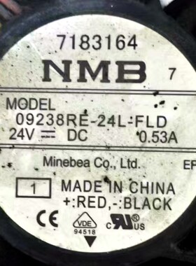 全新NMB 09238RE-24L-FLD DC24V 0.53A 9238 ABB变频器散热风扇