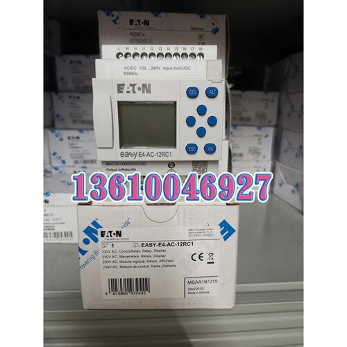 EATON MOELLER控制继电器EASY-E4-AC-12RC1 正品现货