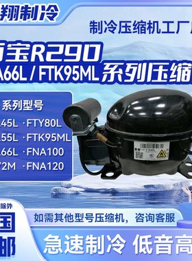 FTA45/55/FTA66 FTK95ML万宝全新R290压缩机适用于冰箱冷柜制冷~