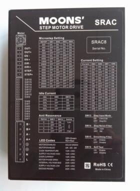 鸣志步进 MOONS驱动器 SR2 SR4 SR8 3SR8 SRAC2 SRAC8 3SRAC8