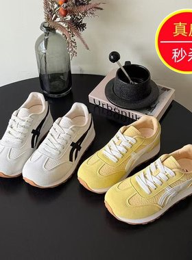 专柜2025新款秋季圆头平底休闲鞋
