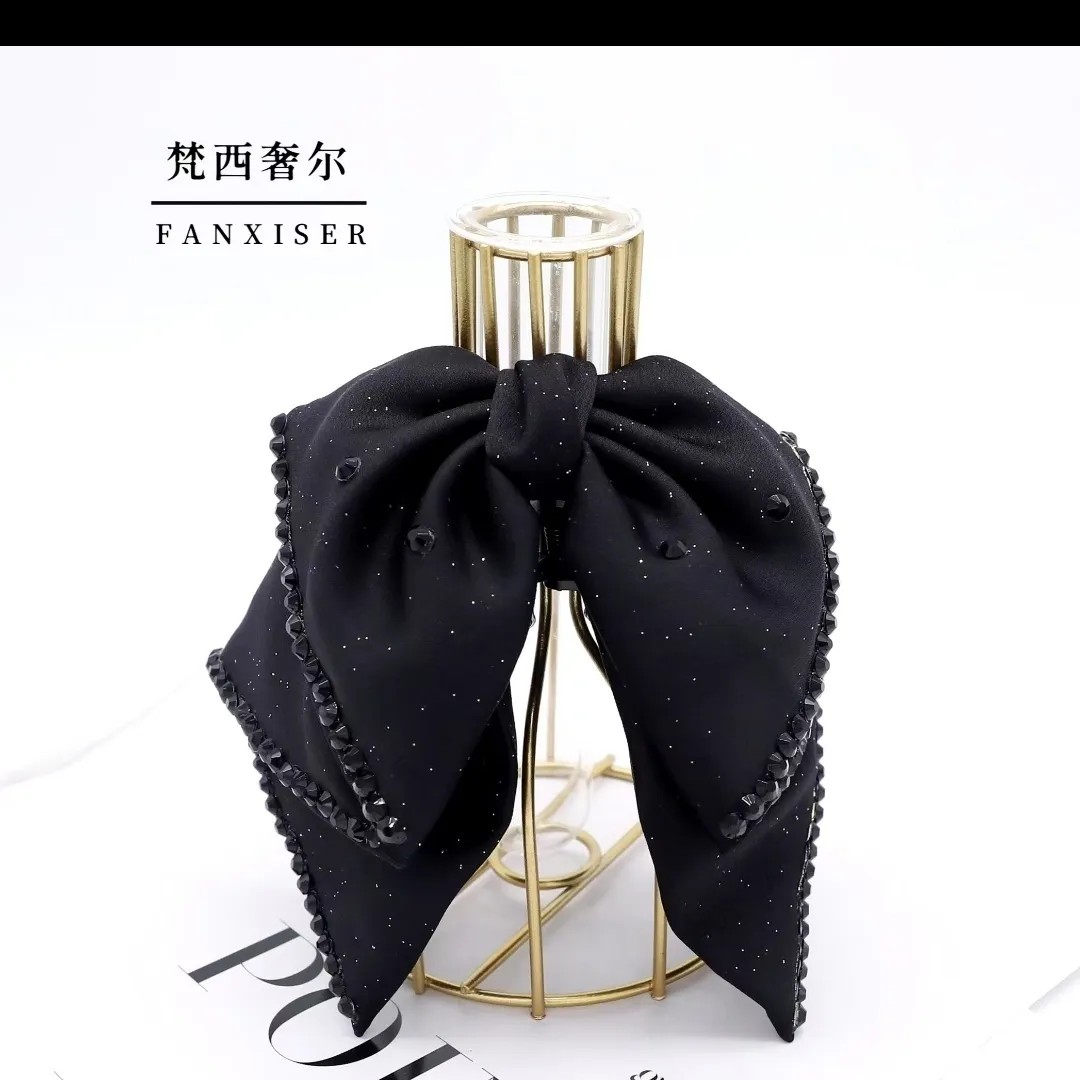 YM3822【幽情】优雅气质钻马尾夹