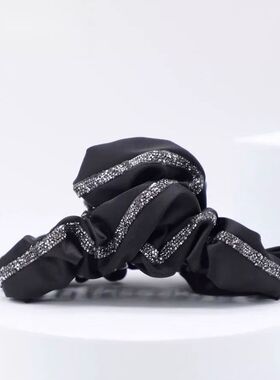 夜隐轻奢镶边洋气时尚抓夹法式复古褶皱13公分大抓夹高级感后脑勺