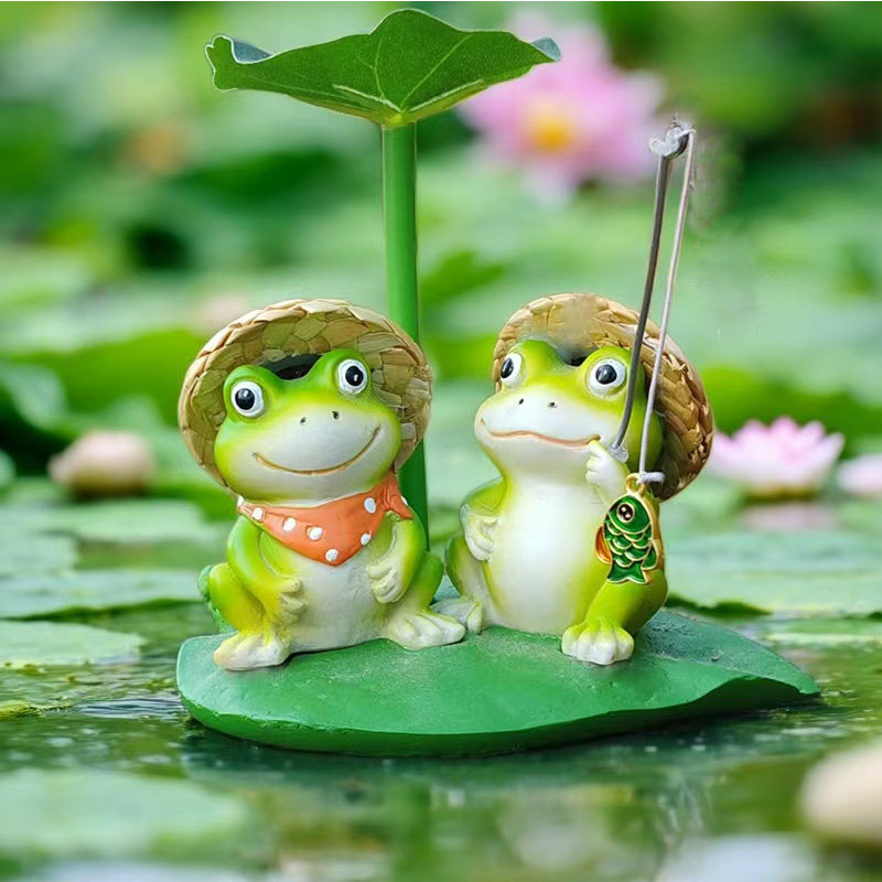 户外庭院花园装饰品摆件鱼池假山造景树脂小青蛙钓鱼创意景观雕塑,家居饰品,户外/庭院摆件,淘宝优惠券,粉丝福利购,淘宝优惠卷