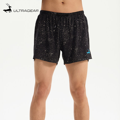 优极轻量透气男子3兜跑步短裤