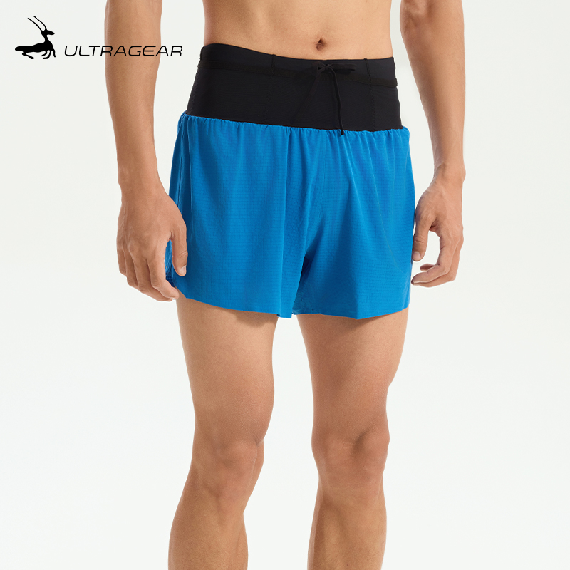 优极轻量透气男子马拉松跑步短裤