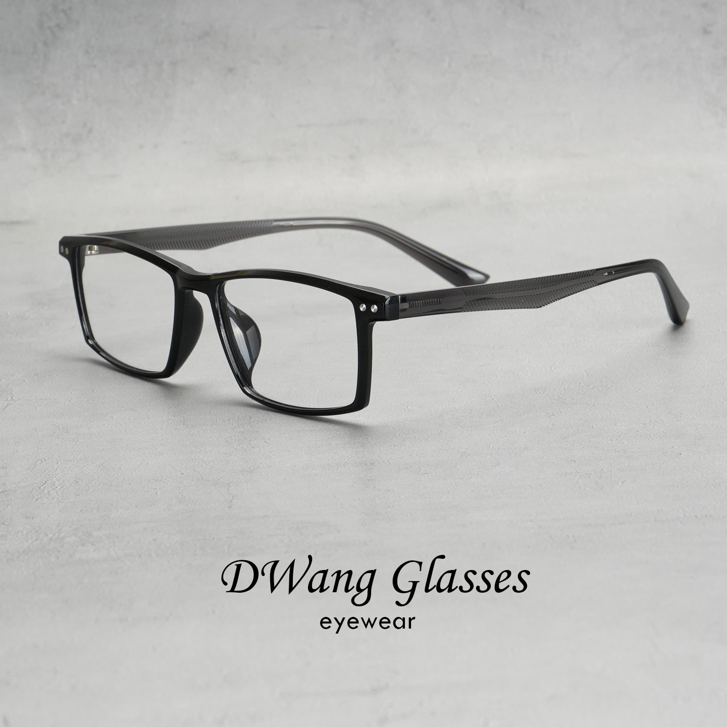 DWANG/TR90方框日系通勤眼镜孔刘复古男防蓝光细框超轻镜框配近视