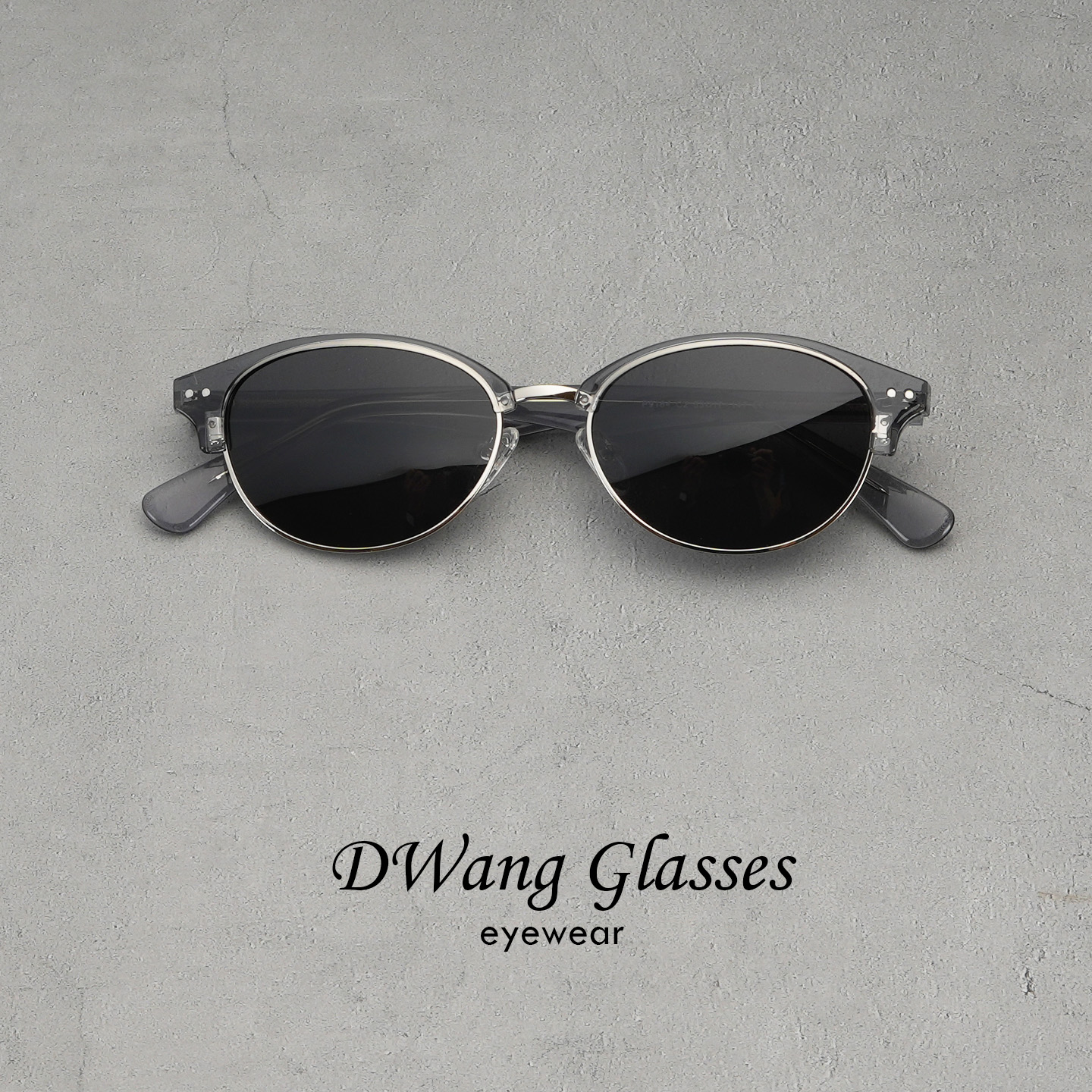 TR90眉线椭圆半框偏光太阳镜