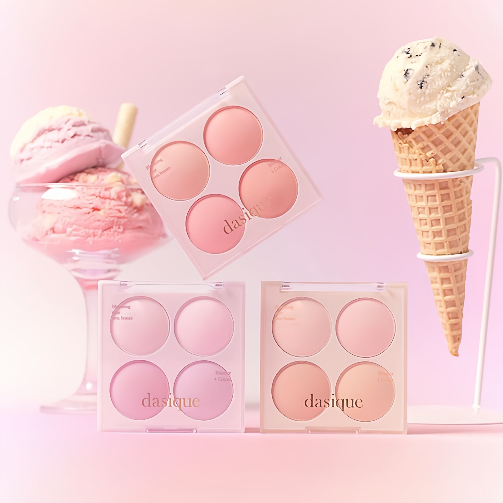 dasique代曦可四色腮红盘07#糖果跳跳糖哑光少女胭脂冷暖低饱和