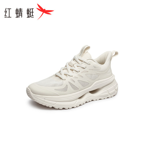 REDDRAGONFLY/红蜻蜓女士软底防滑旅游小白鞋网面休闲鞋BX5106109