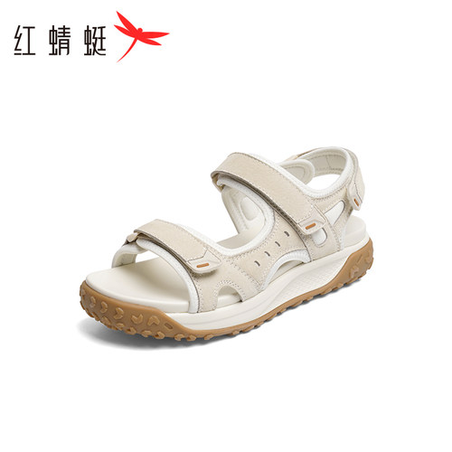 REDDRAGONFLY/红蜻蜓女士休闲风便捷魔术贴厚底透气凉鞋WTK24022
