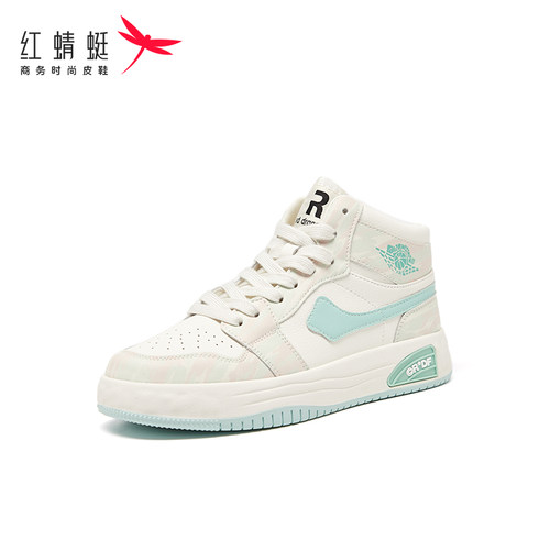 红蜻蜓休闲高帮运动鞋