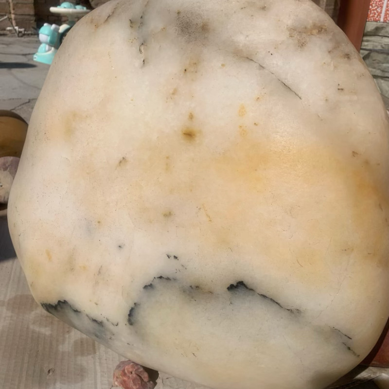 新疆金丝玉大摆件料子细腻透光合适客厅办公室摆放沙漠漆泥石雕刻