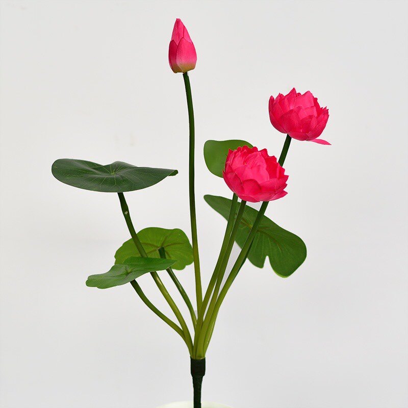 佛前供花仿真小荷花莲花客厅插花装饰花供佛假花仿真花摆件包邮