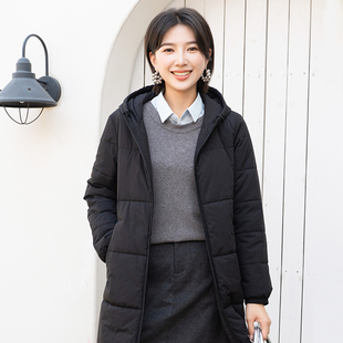 棉服外套 YUN韫2025冬季 连帽防风显瘦夹棉保暖中长款 女装 6016 新品