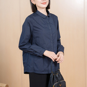 YUN韫2024冬季 5006 夹棉衬衫 新款 女单排扣小翻领加厚纯色百搭长袖