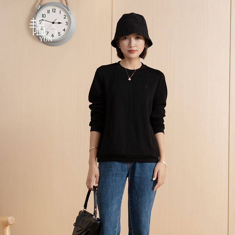 韫2022年口袋通勤长袖卫衣韫